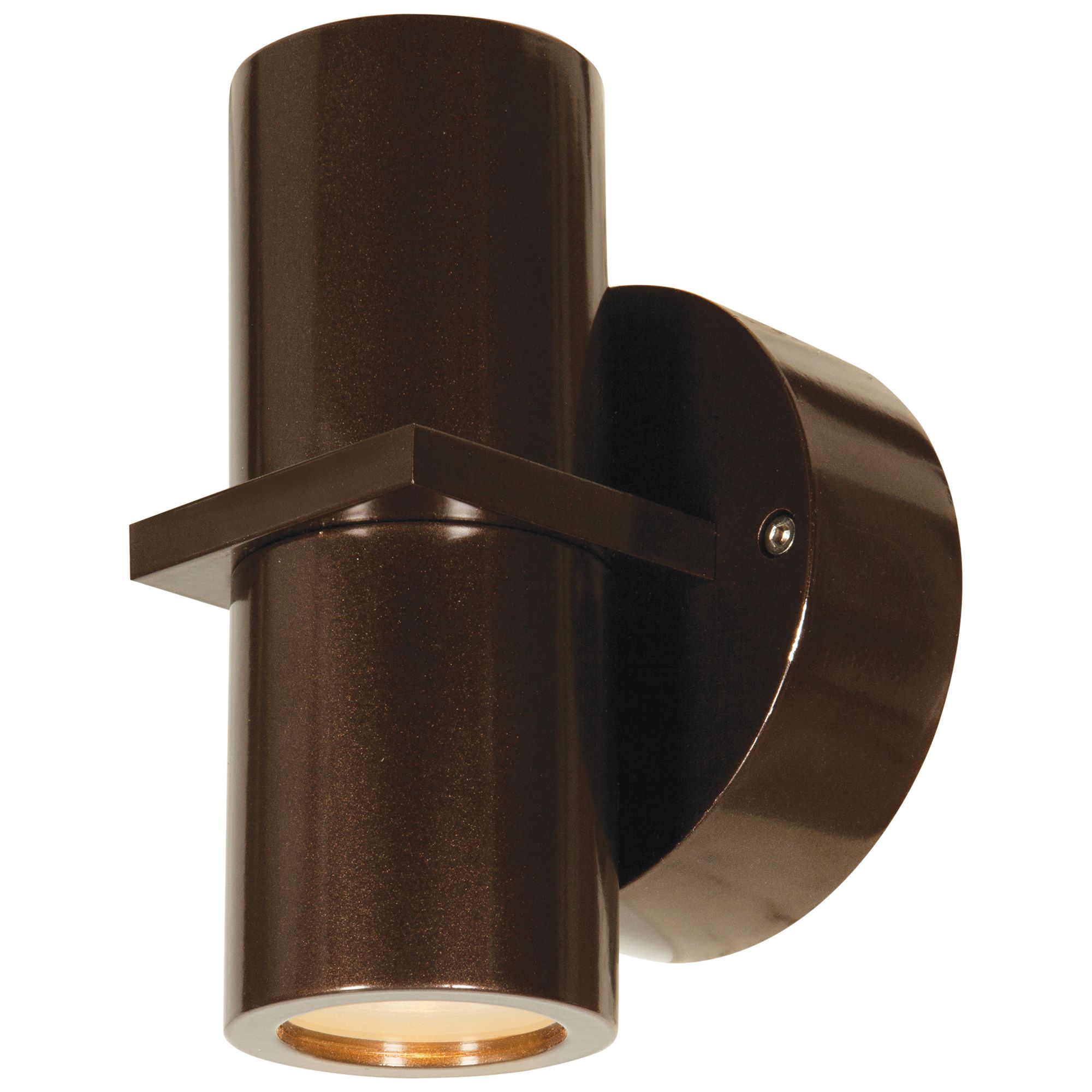 Image 2 KO 2-Light Outdoor LED Spotlight - Bronze Finish - Clear Glass Diffuser more views