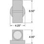 2_KO Spotlight Up/Down 6 1/2" High Outdoor Wall Light more views
