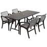 Koala and Brighton 5 Piece Outdoor Dining Set in Eucalyptus Wood and Rope