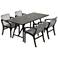 Koala and Brighton 5 Piece Outdoor Dining Set in Eucalyptus Wood and Rope