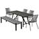 Koala Clip and Camino 6 Piece Outdoor Dining Set in Eucalyptus with Rope