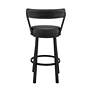 6_Kobe 26 in. Swivel Barstool in Black Finish, Black Faux Leather more views