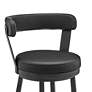 7_Kobe 26 in. Swivel Barstool in Black Finish, Black Faux Leather more views