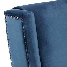 Image4 of Kobi II Blue Velvet Accent Chair more views