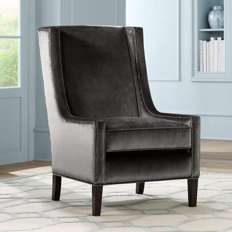 Image 1 Kobi Mineral Smoke Accent Chair