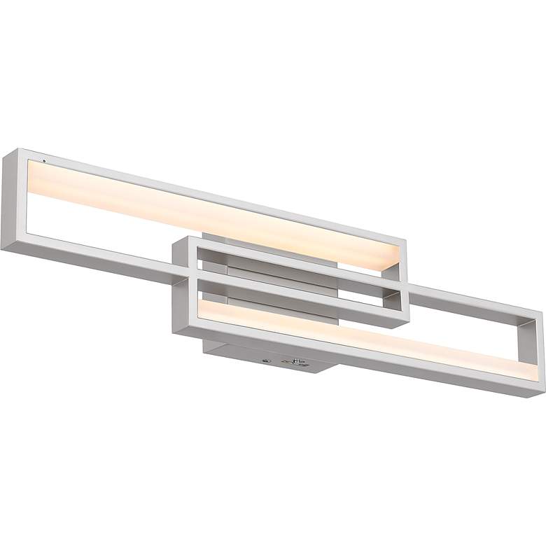 Image 5 Kocha Integrated LED Painted Brushed Nickel Bath Light with CCT Switch more views