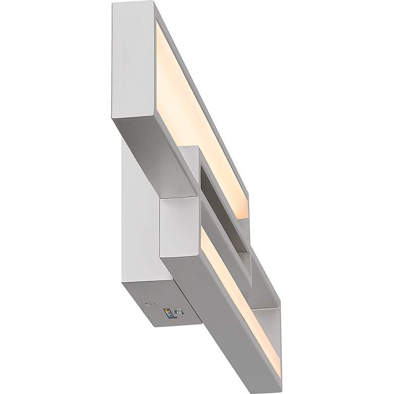 Image 6 Kocha Integrated LED Painted Brushed Nickel Bath Light with CCT Switch more views