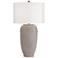 Kofa Tall Jar Concrete Finish Coastal Modern Table Lamp