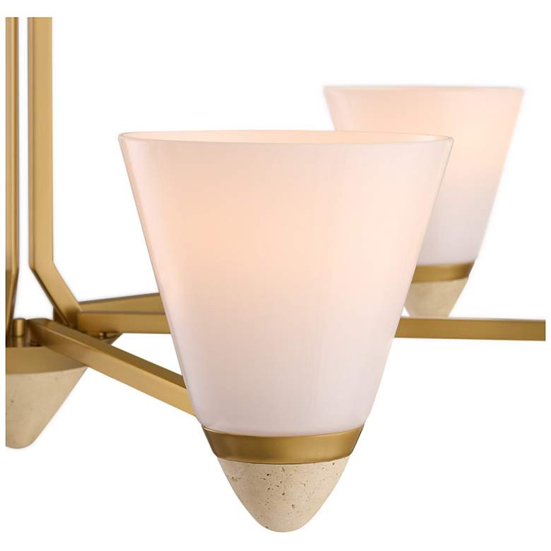 Image 6 Kohlman 6-Light Chandelier in Warm Brass more views