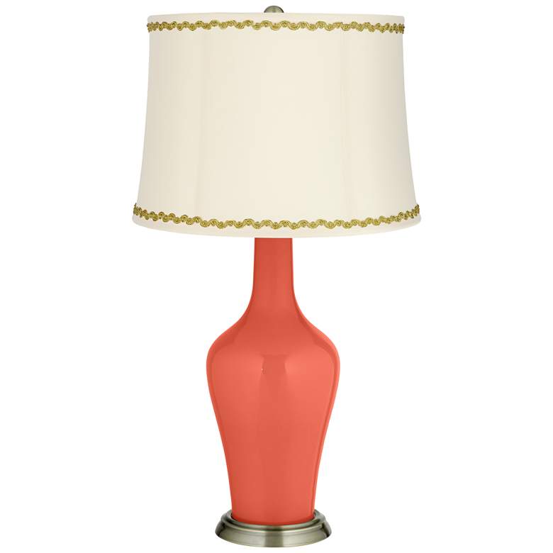 Image 1 Koi Anya Table Lamp with Relaxed Wave Trim