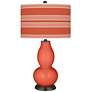 Koi Bold Stripe Double Gourd Table Lamp by Color Plus