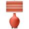 Koi Bold Stripe Ovo Table Lamp by Color Plus