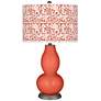 Koi Gardenia Double Gourd Table Lamp by Color Plus