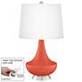 Koi Gillan Glass Table Lamp with Dimmer