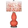 Koi Mosaic Giclee Double Gourd Table Lamp by Color Plus