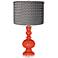 Koi Pleated Charcoal Shade Apothecary Table Lamp