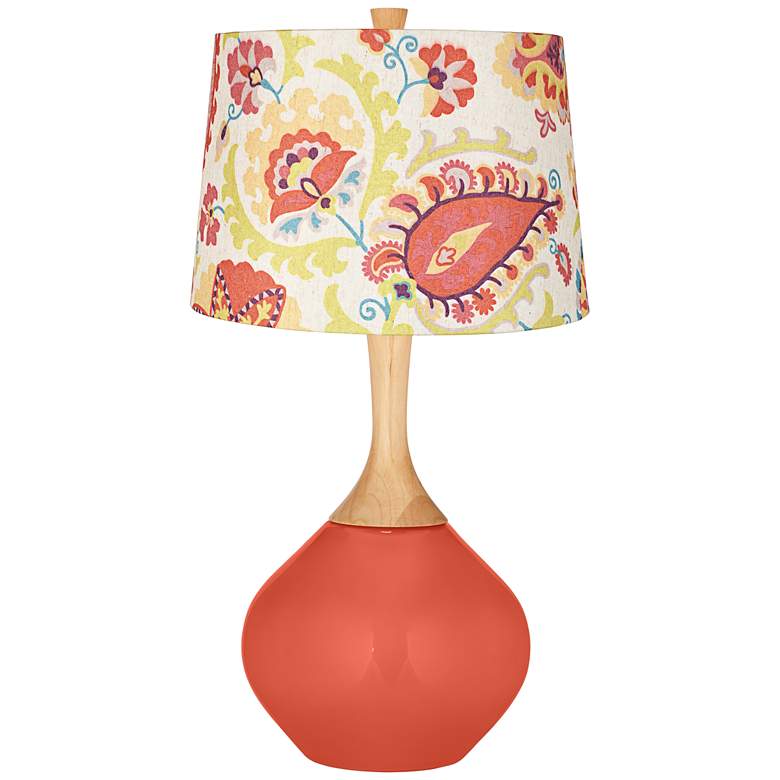 Image 1 Koi Red Suzani Shade Wexler Table Lamp
