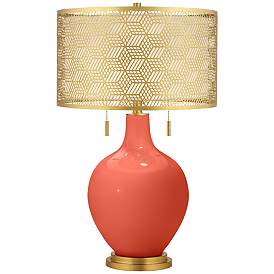 Image1 of Koi Toby Brass Metal Shade Table Lamp