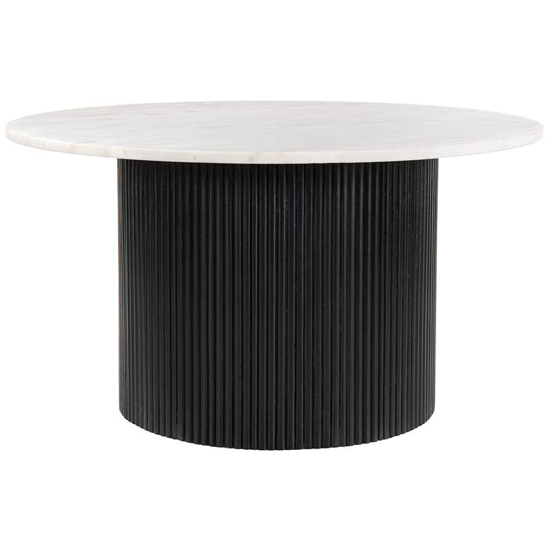 Image 1 Kolkata Side Table White &#38; Black