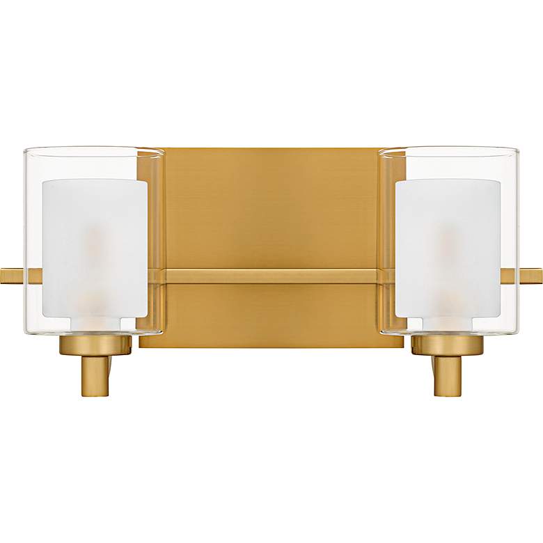 Image 2 Kolt 2-Light Brushed Gold Bath Light more views