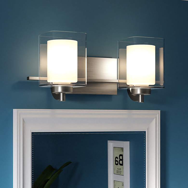 Image 1 Kolt 2-Light Brushed Nickel Vanity Light