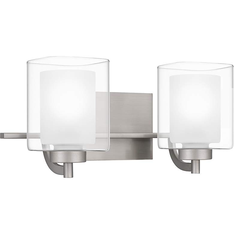 Image 3 Kolt 2-Light Brushed Nickel Vanity Light more views