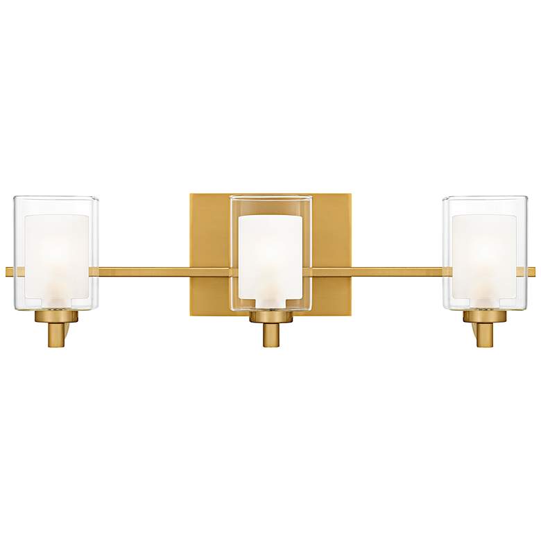 Image 1 Kolt 3-Light Brushed Gold Bath Light
