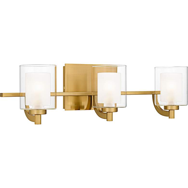Image 3 Kolt 3-Light Brushed Gold Bath Light more views