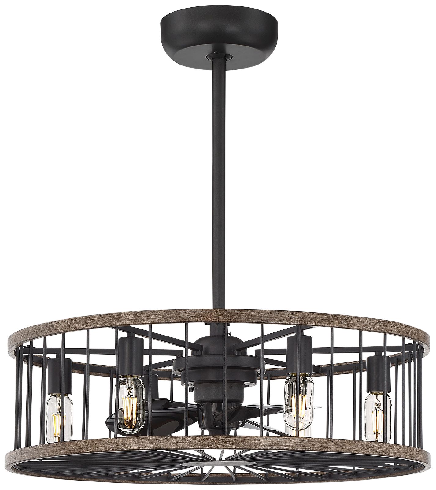Image 5 Kona 6-Light Fan D'Lier in Sapele (Fandelier) more views