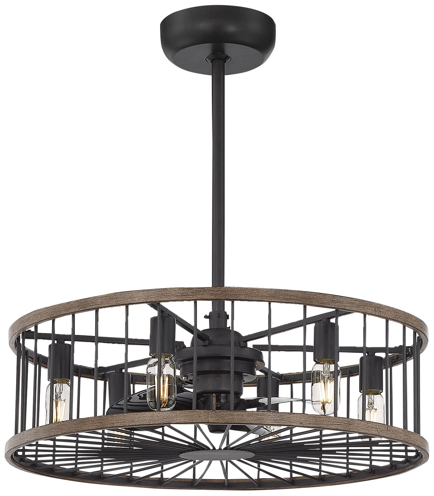 Image 6 Kona 6-Light Fan D'Lier in Sapele (Fandelier) more views