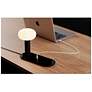 3_Koncept Combi 7 1/2" LED Lamp in Black with USB and Smart Charging Pad more views