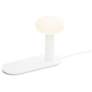 2_Koncept Combi 7 1/2" LED Lamp in White with USB and Smart Charging Pad