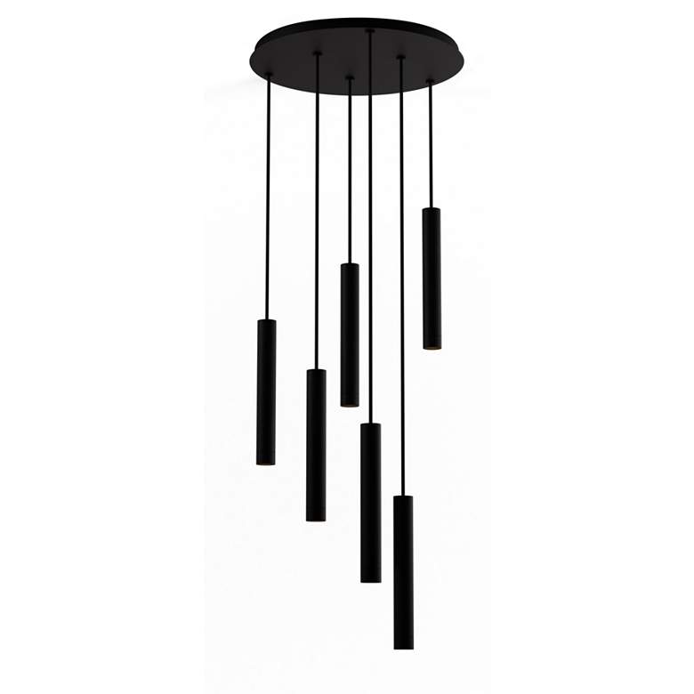 Image 1 Koncept Combi Pendant 12" Circular 6 Combo Matte Black