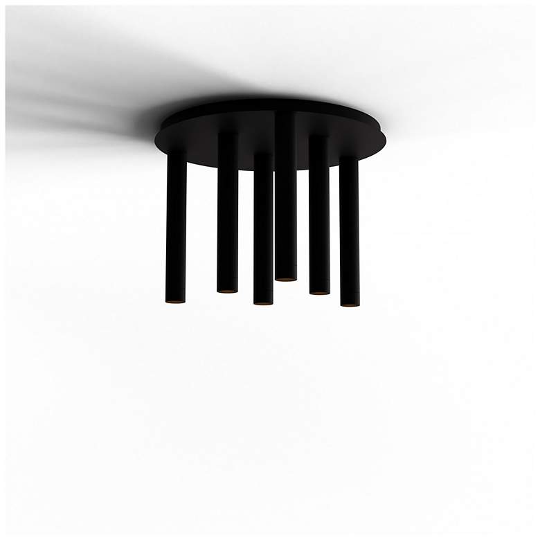Image 2 Koncept Combi Pendant 12" Circular 6 Combo Matte Black more views