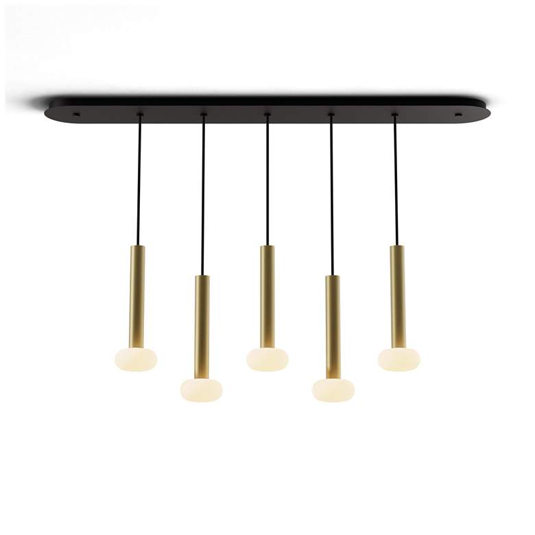 Image 1 Koncept Combi Pendant 12" Linear 5Brass