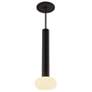 1_Koncept Combi Pendant 12" Single Black, Glass Ball