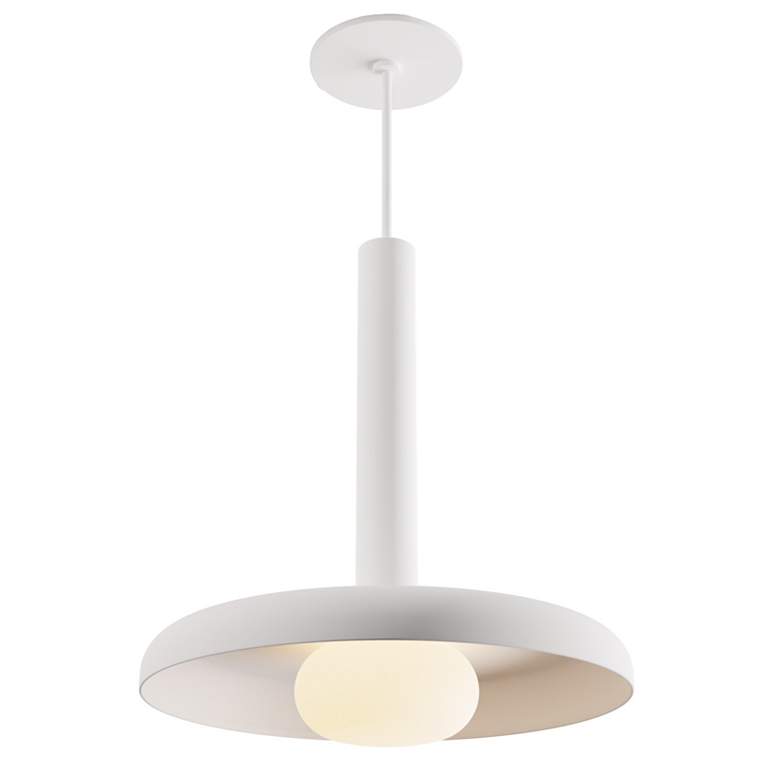 Image 1 Koncept Combi Pendant 12" Single White 12" shade (White)