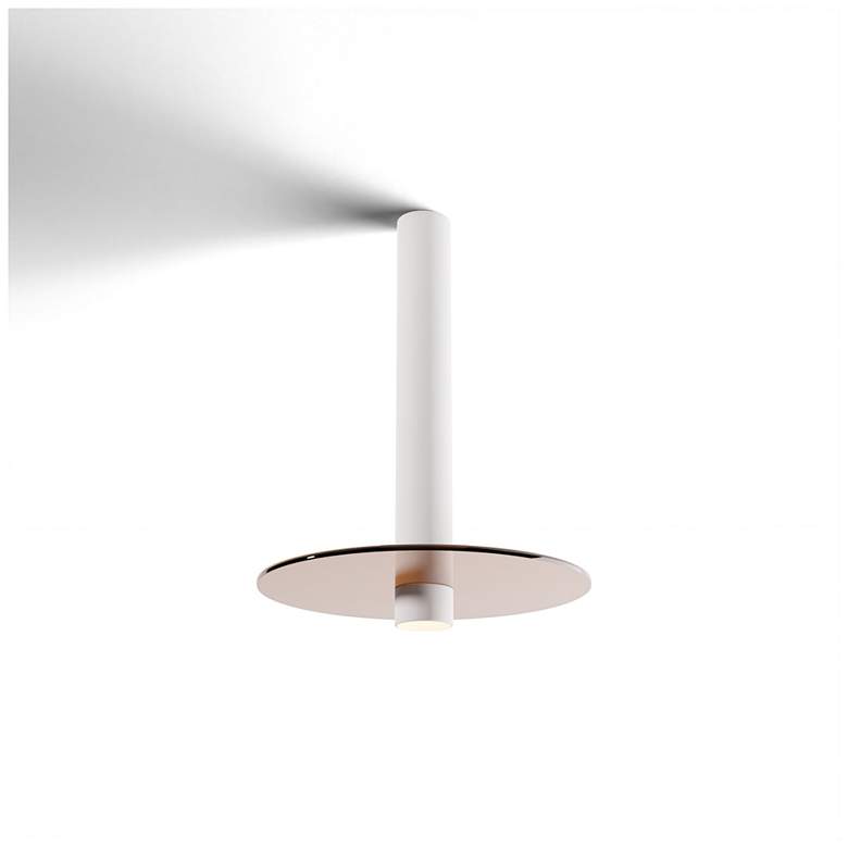 Image 3 Koncept Combi Pendant 12" Single White 9" glass plate ( Brown) more views
