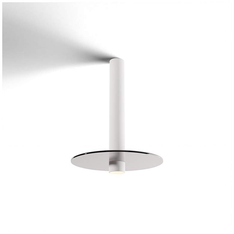 Image 3 Koncept Combi Pendant 12" Single White 9" glass plate ( Grey) more views