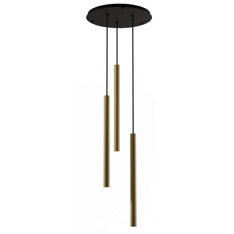 Image 1 Koncept Combi Pendant 24" Circular 3 Combo Brass