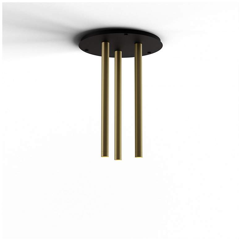 Image 2 Koncept Combi Pendant 24" Circular 3 Combo Brass more views