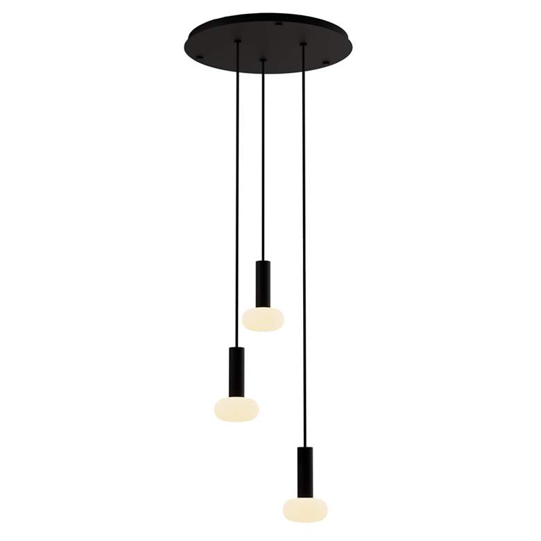 Image 1 Koncept Combi Pendant 6" Circular 3 Black