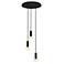Koncept Combi Pendant 6" Circular 3 Black