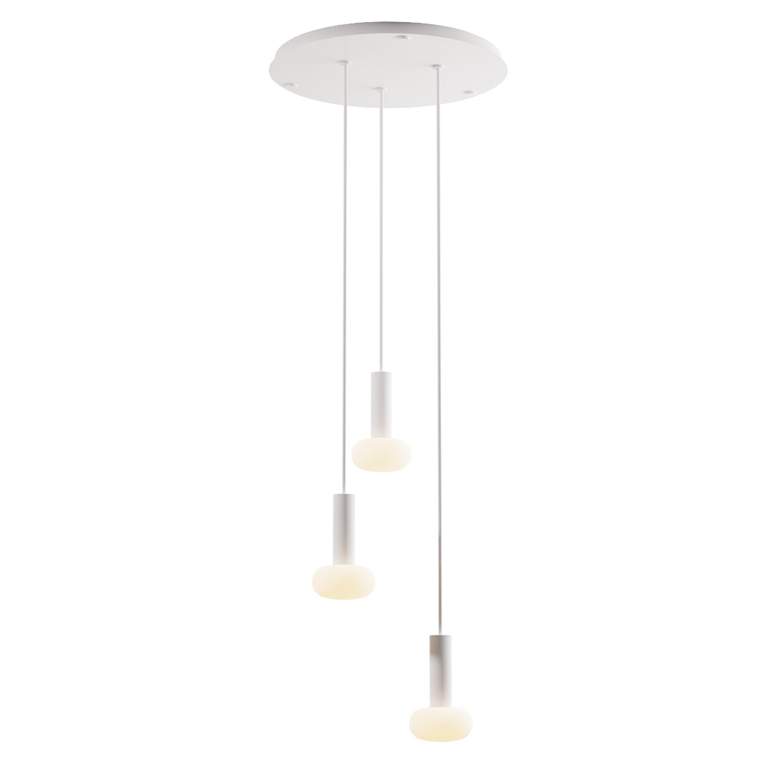 Image 1 Koncept Combi Pendant 6" Circular 3White Glass Ball