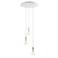 Koncept Combi Pendant 6" Circular 3White Glass Ball