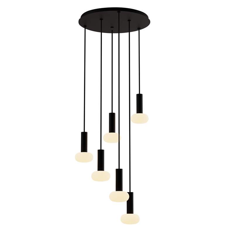 Image 1 Koncept Combi Pendant 6" Circular 6 Black