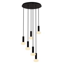 Koncept Combi Pendant 6" Circular 6 Black