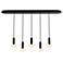Koncept Combi Pendant 6" Linear 5 Black