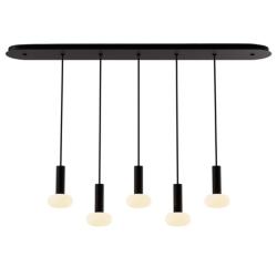 Koncept Combi Pendant 6" Linear 5 Black