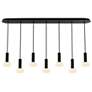 1_Koncept Combi Pendant 6" Linear 7 Black